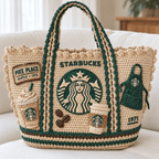 STBK Straw-Style Embellished Tote Bag HTTT